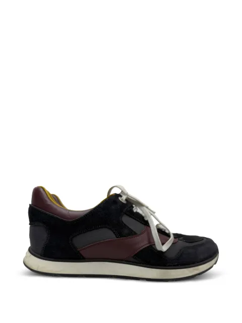 Louis Vuitton Pre-Owned Miles panelled sneakers Black TONPUGBSH508356M