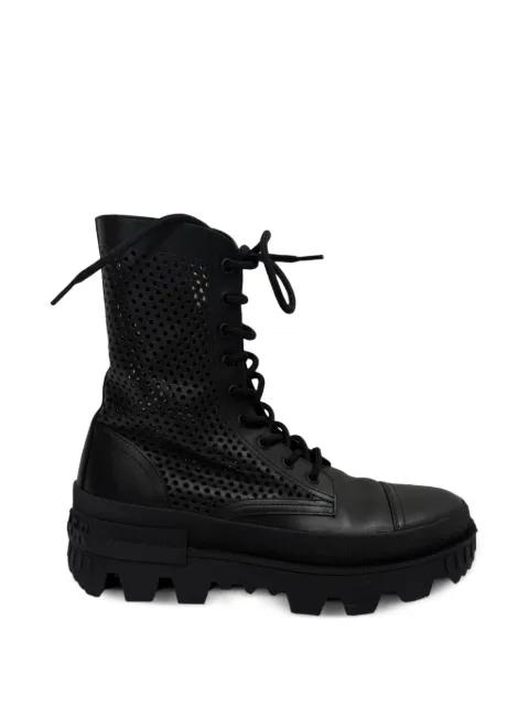 Moncler Vintage Carinne perforated ankle boots Black RFCPUGBSH685646M