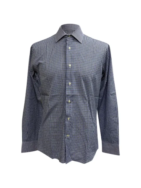 Etro Vintage check-print shirt Blue RFCPUGBCL719308M
