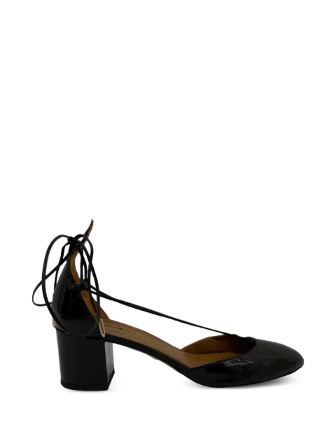 Aquazzura Alexa patent leather pumps Black TONPUGBSH561527W