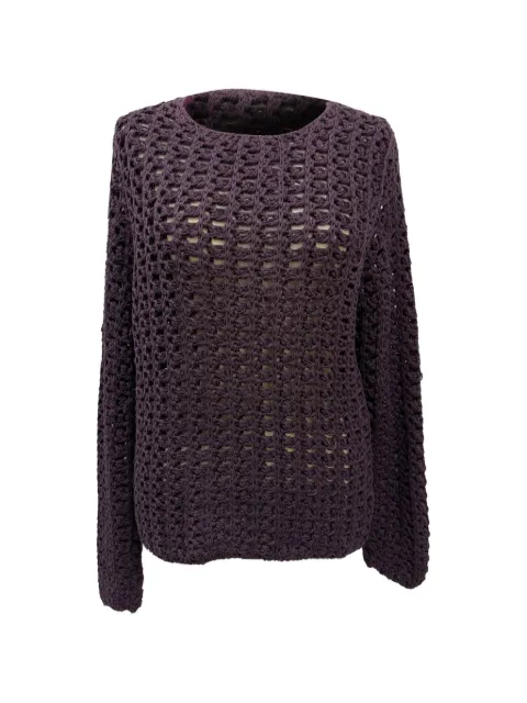 Gucci Pre-Owned crochet knitted sweater Purple MRPPUGBCL511117W