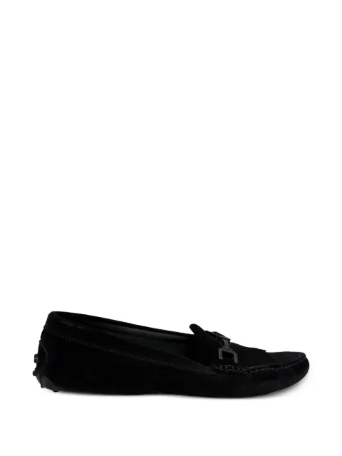 Tod's Vintage Fringed Gommino driving loafers Black RFCPUGBSH717728W