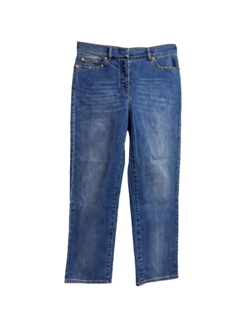 Valentino Garavani Pre-Owned stud-details jeans Blue RFCPUGBCL706866W