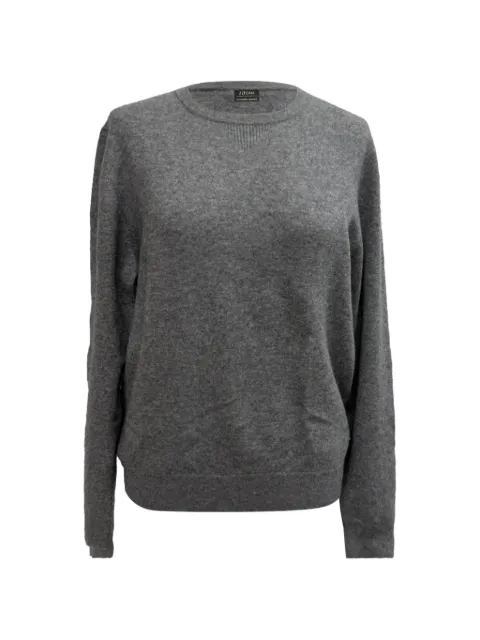Ermenegildo Zegna Vintage Knitted crew-neck sweater Grey RFCPUGBCL695507W