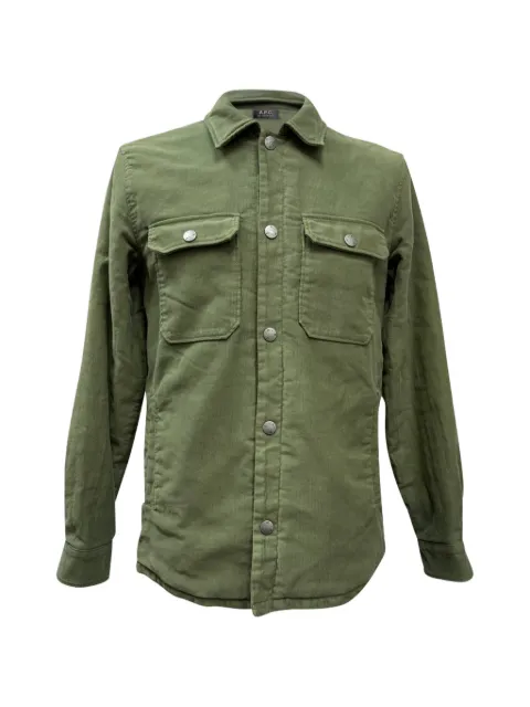 A.P.C. Alex button-down jacket Green MRPPUGBCL525451M