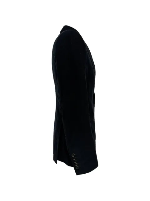 Gucci Pre-Owned Corduroy single-breasted blazer Black MRPPUGBCL511098M
