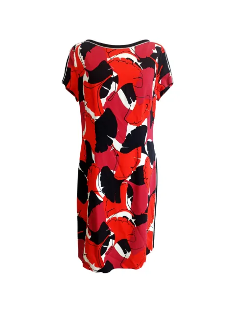 BOSS abstract-print tailored dress Red TONPUGBCL508297W