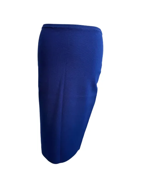 Diane Von Furstenberg Vintage Knitted pencil skirt Blue TONPUGBCL555048W