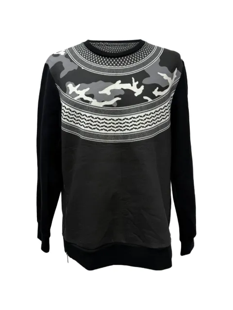 Neil Barrett camouflage-print side-zip sweater Black MRPPUGBCL511863M