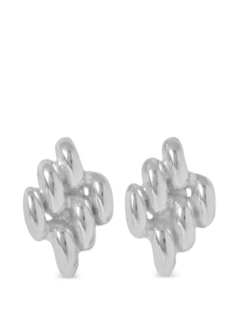 YSSO chain-link earrings Silver 1EMINSILV
