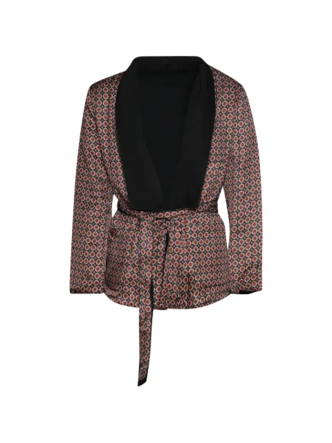AMIRI reversible geometric-print jacket Black AMTITT1040