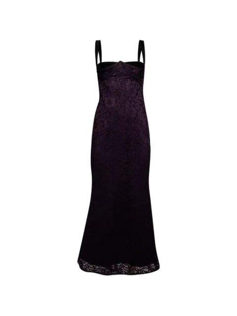Florence & Fortitude Channing lace-overlay maxi dress Purple DR140AB005