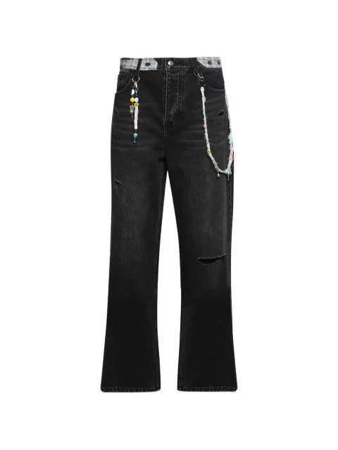 Nahmias Dusty Rainbow baggy jeans Black D6P43029