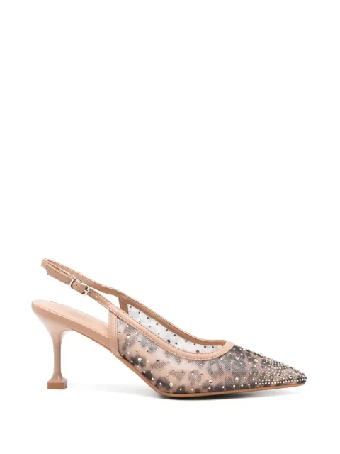 exè leopard-print crystal-embellished pumps Brown M5153211A