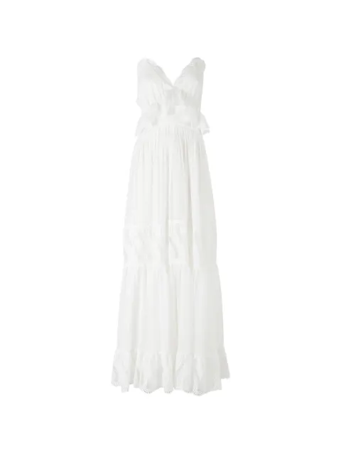Raquel Diniz Lory lace-trimmed dress White 5L03169098