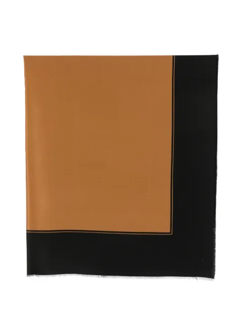 Saint Laurent Pre-Owned 1970s border-print scarf Brown SL350BDF