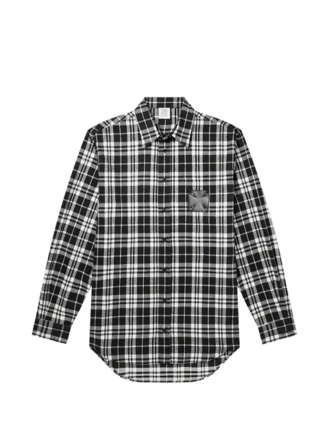 VETEMENTS checked shirt Black ME76FS059BW