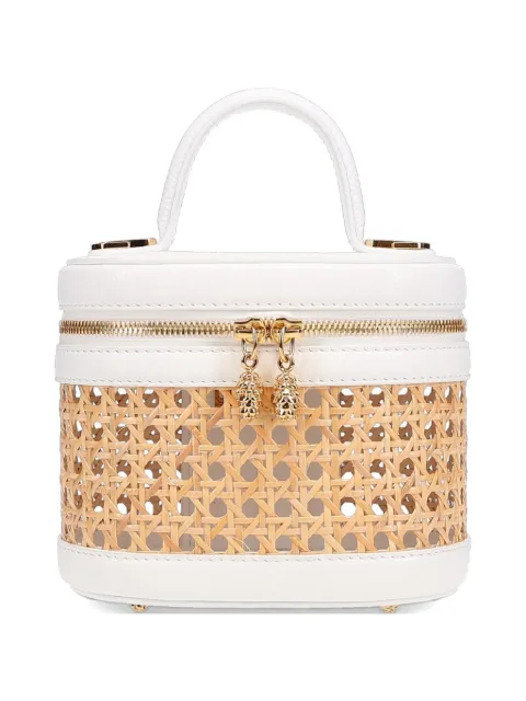 Tyler Ellis small Victoria wicker-panel tote bag Neutrals T175LEW111O