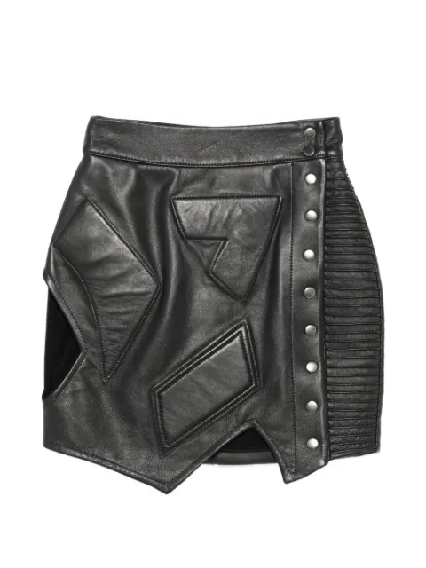 MITILIANE COUTURE geometric-panelled mini skirt Black 6042