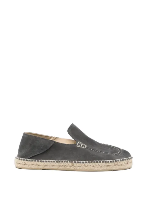Manebi contrast-stitched espadrilles Grey W10LTCARBONGREY