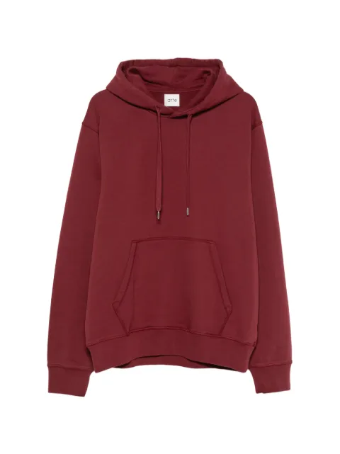 Arte Antwerp graphic-print drawstring hoodie Red SS26134H