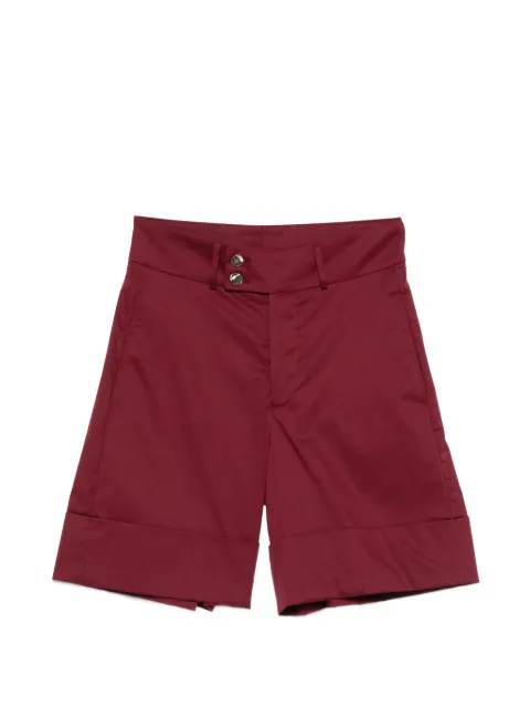 Berwich Nadine button-detail shorts Red UB1465X