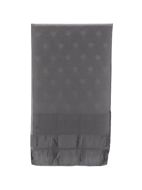 Versace Pre-Owned 1990s Medusa jacquard scarf Grey VE220BDB
