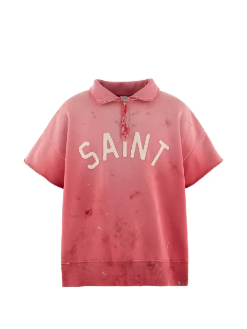 SAINT MXXXXXX half-zip polo shirt Red SMMK80000053