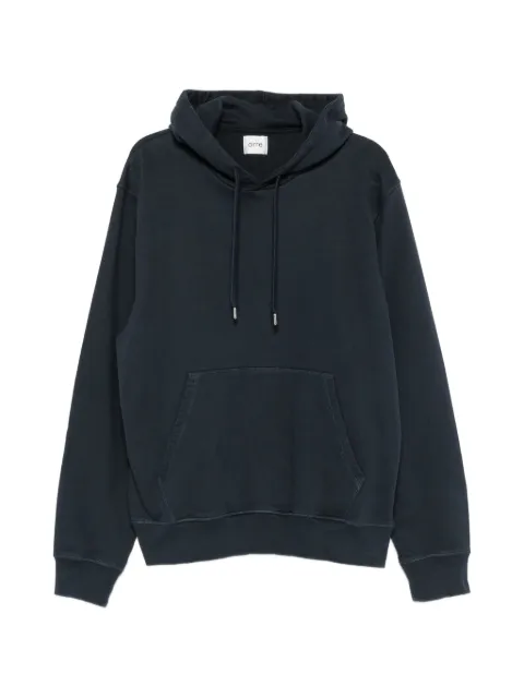 Arte Antwerp print-detail drawstring hoodie Blue SS26144H