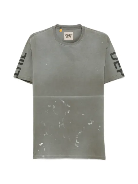 GALLERY DEPT. Pablo paint-splatter T-shirt Green TOP039
