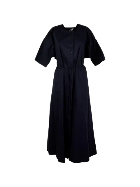 ASPESI belted button-front maxi dress Blue 2973P076