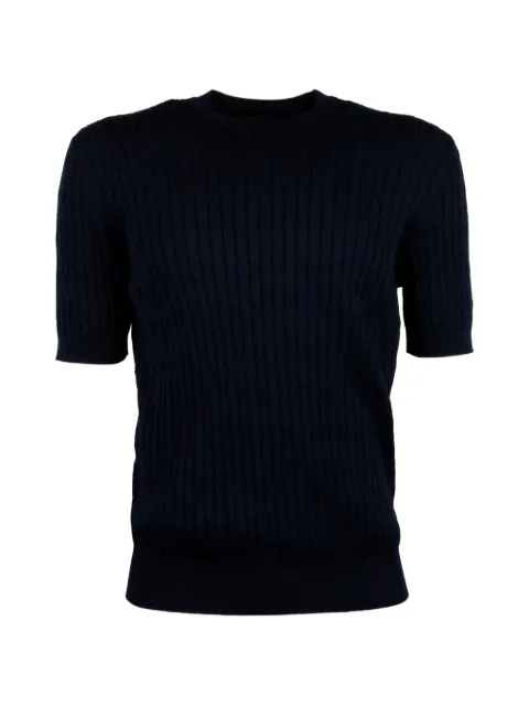 Peserico cable-knit T-shirt Blue R59522F1209108761