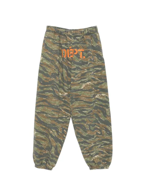 GALLERY DEPT. Downtown camouflage-print logo-print track pants Green BTM019
