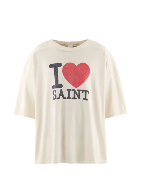 SAINT MXXXXXX logo-print T-shirt White SMMK80000025