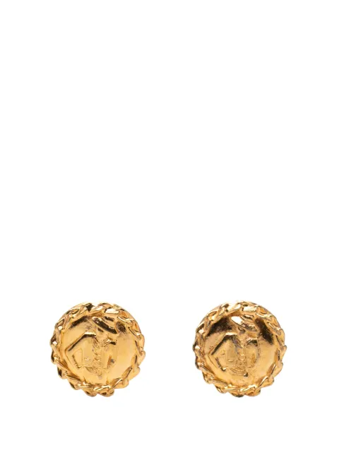 CHANEL Pre-Owned 20th Century Gold Plated Mademoiselle Clip on Earrings costume earrings Gold 98Y7200RE21A1RS7