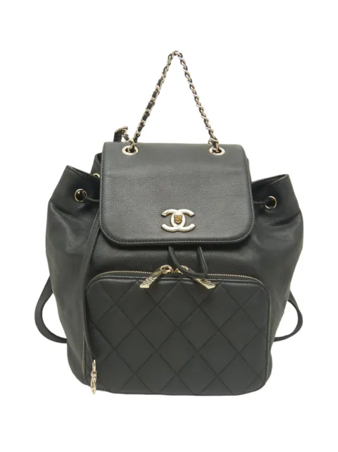 CHANEL Pre-Owned 2019 Business Affinity Caviar backpack Black 8FB5HUKDQC0DBMT5