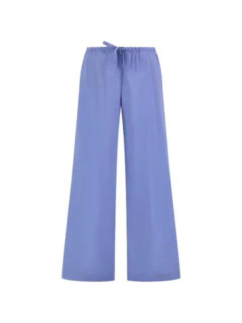 Herno drawstring-waist poplin trousers Blue PT000213D13288