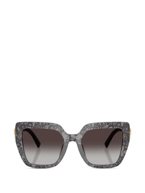 Dolce & Gabbana Eyewear Devotion lace-print sunglasses Grey DG4538