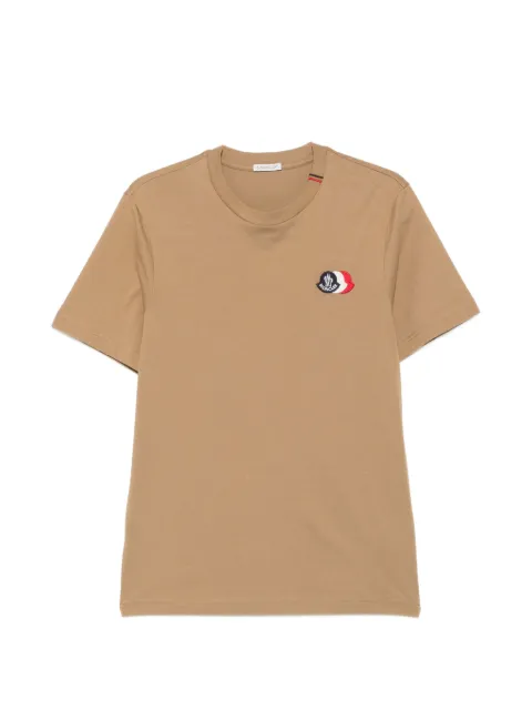Moncler logo-patch T-shirt Neutrals L20918C0004089B8Q