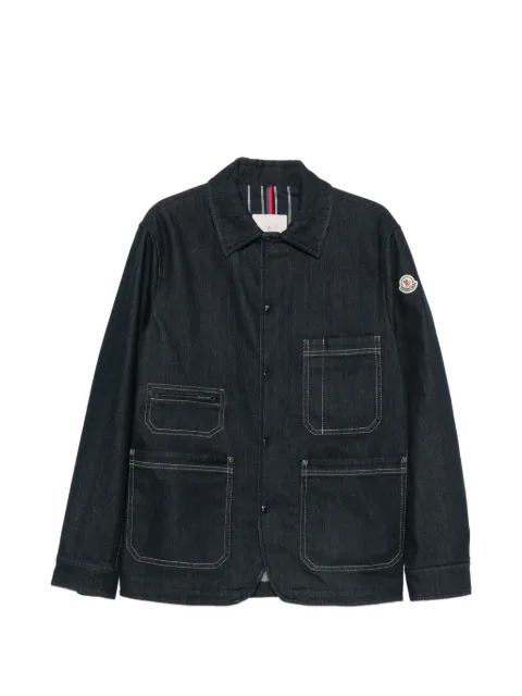Moncler Haderu logo-patch jacket Blue L20911G00005598X1