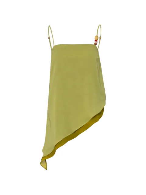 Baobab Noa asymmetrical-hem sleeveless blouse Green 6471166