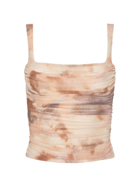 L'Agence Rasha shirred tank top Neutrals 5801TQMFTDP
