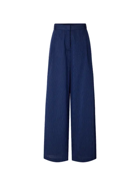 Sessùn Provencia pinstripe-pattern trousers Blue 26207002