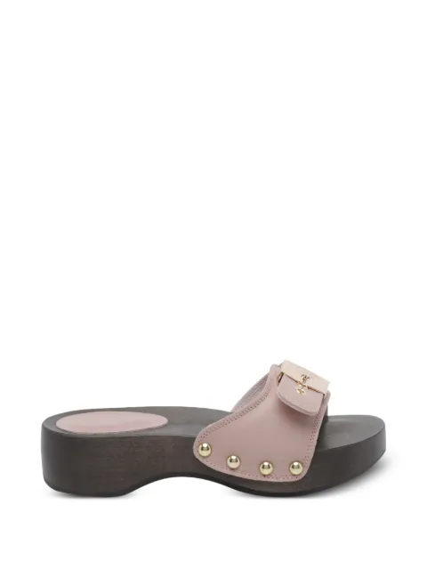 Scholl Pescura Heel Sr leather sandals Pink F009322164