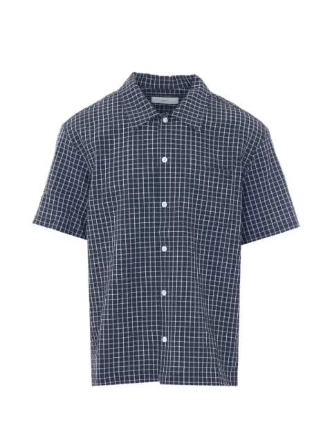 DUNST Holiday check shirt Blue UDSH6B133BKBLACKCHECK