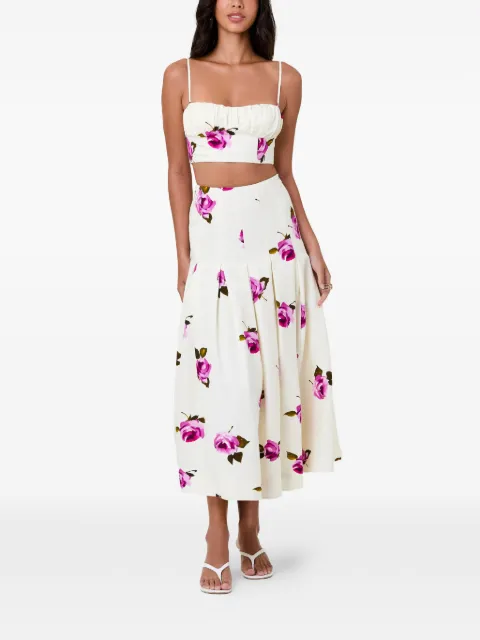 Nicholas Jordana pleated-waist skirt Neutrals S26S0963LB
