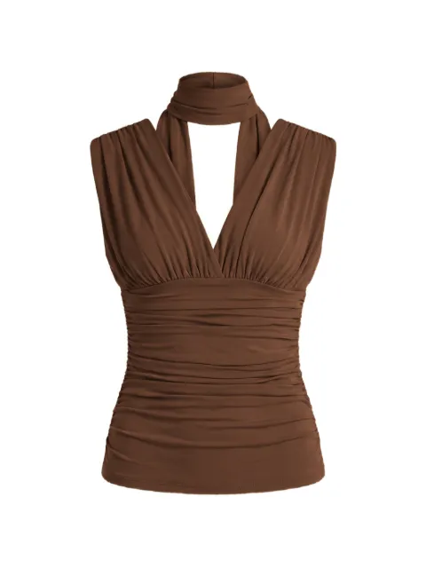 Nicholas Karis top - mocha Brown S26T1686S