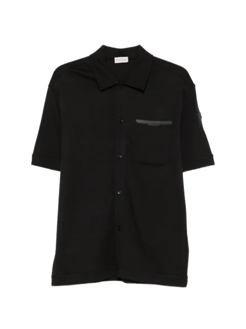 Moncler patch-pocket short-sleeve shirt Black L20918S0000189BHQ