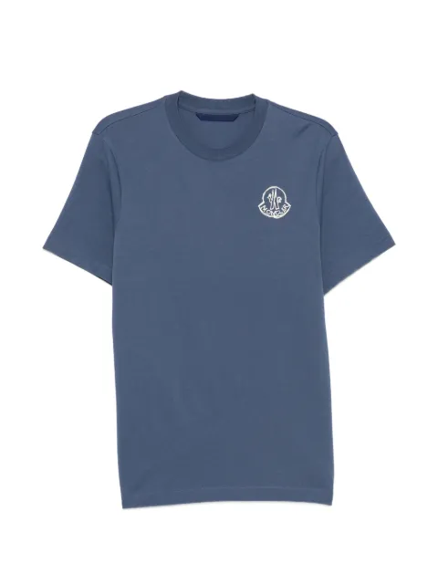 Moncler logo-print T-shirt Blue L20918C0002589AUG