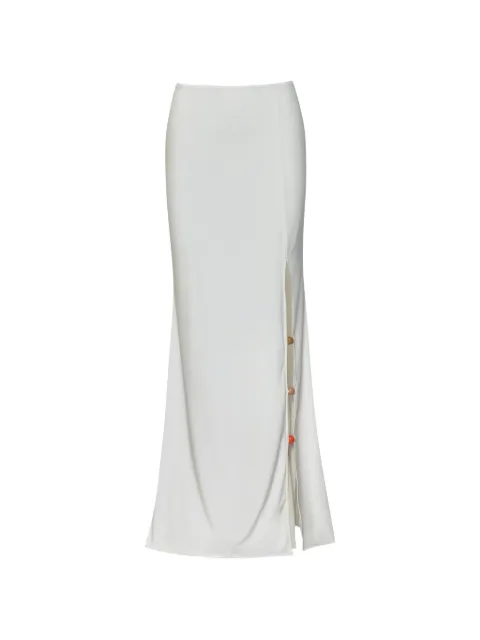 Baobab Uli stone-embellished maxi skirt White 6220194